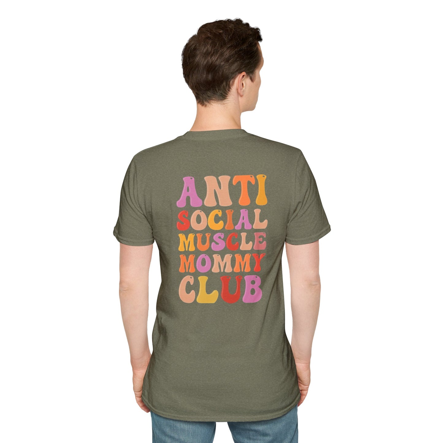 Anti Social Muscle Mommy Club Softstyle T-Shirt