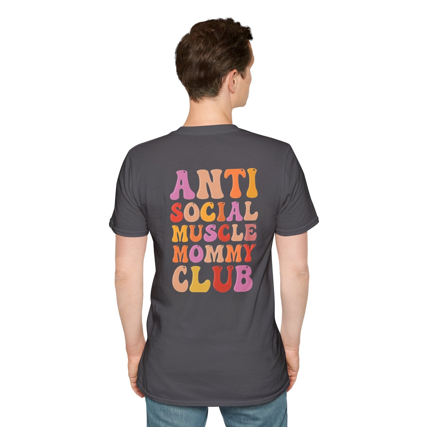 Anti Social Muscle Mommy Club Softstyle T-Shirt