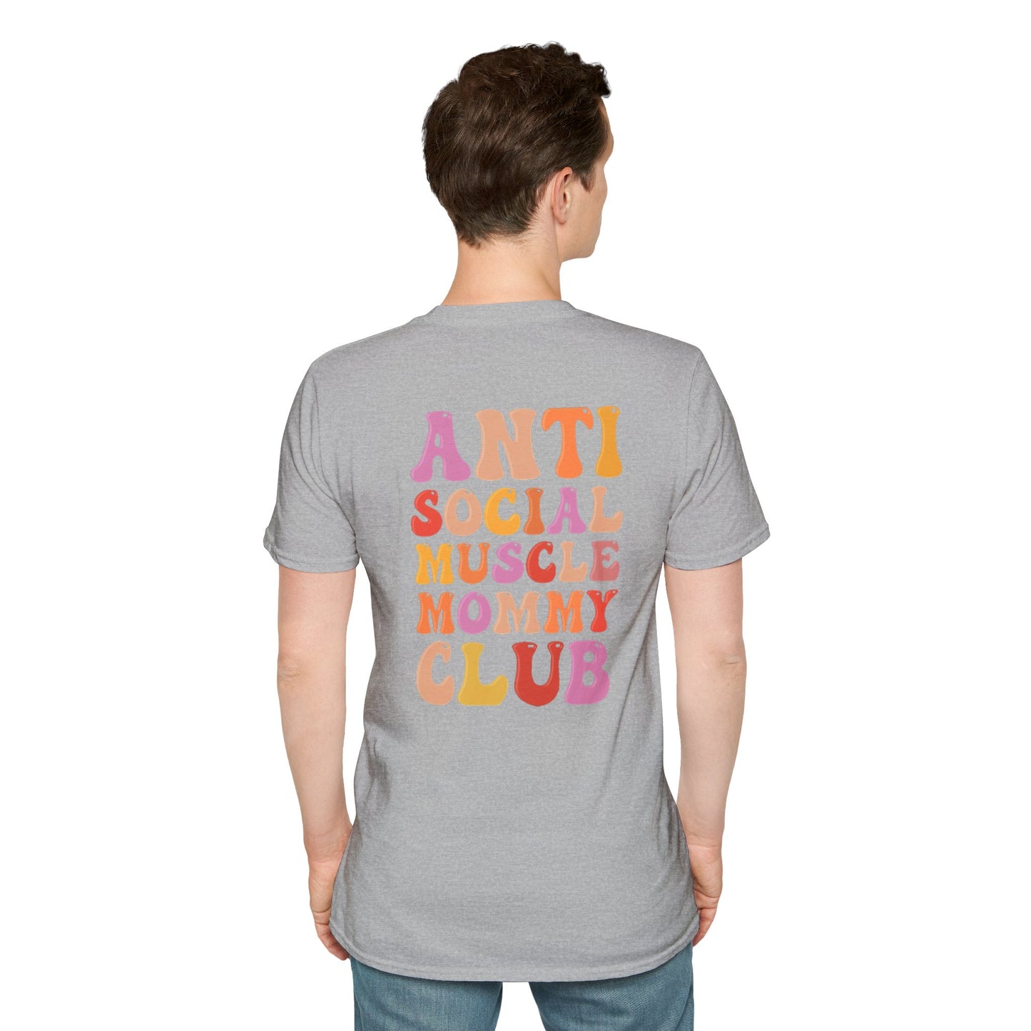 Anti Social Muscle Mommy Club Softstyle T-Shirt