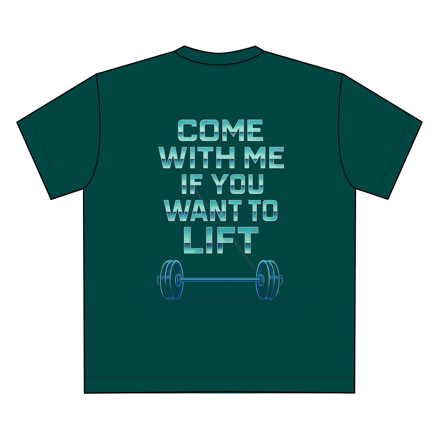 T-Shirt - 'come with me if you want to lift' Unisex Freestyler Dry Handfeel Heavy Tee