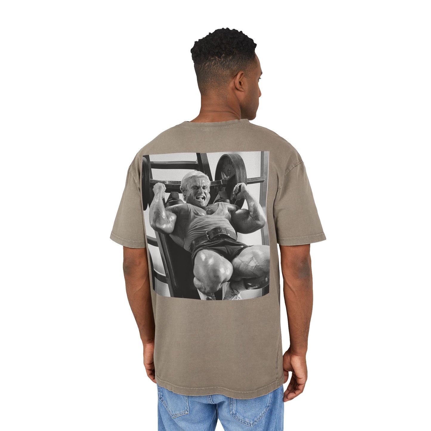 Men's Acid Washed Oversized Tee - "IF YOU AIN’T CRYIN’, YOU AIN’T TRYIN’"