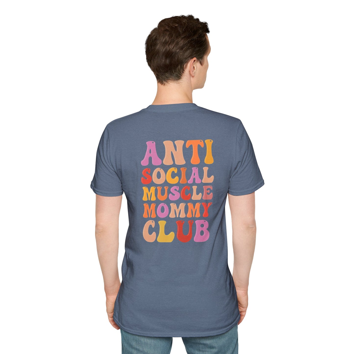 Anti Social Muscle Mommy Club Softstyle T-Shirt