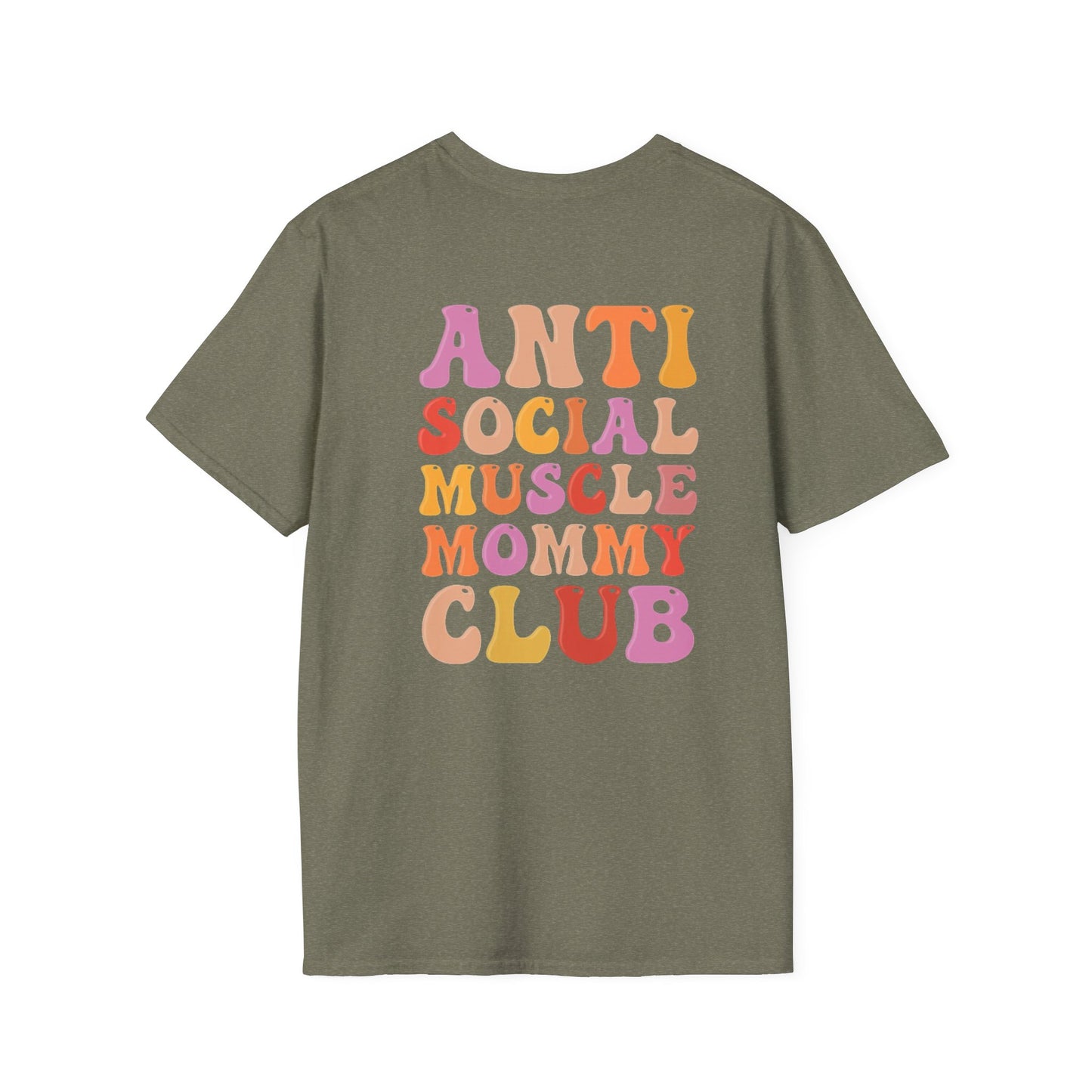 Anti Social Muscle Mommy Club Softstyle T-Shirt
