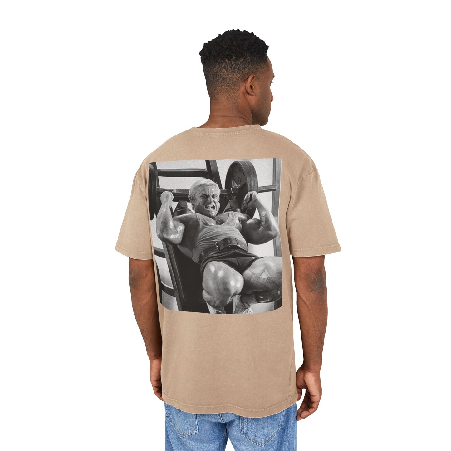 Men's Acid Washed Oversized Tee - "IF YOU AIN’T CRYIN’, YOU AIN’T TRYIN’"