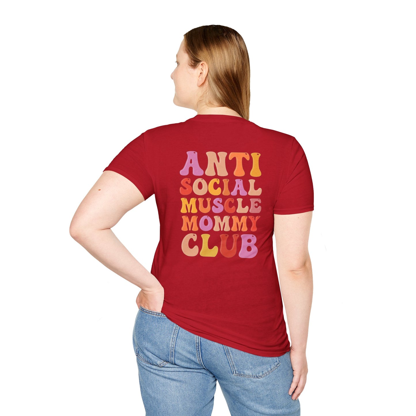 Anti Social Muscle Mommy Club Softstyle T-Shirt