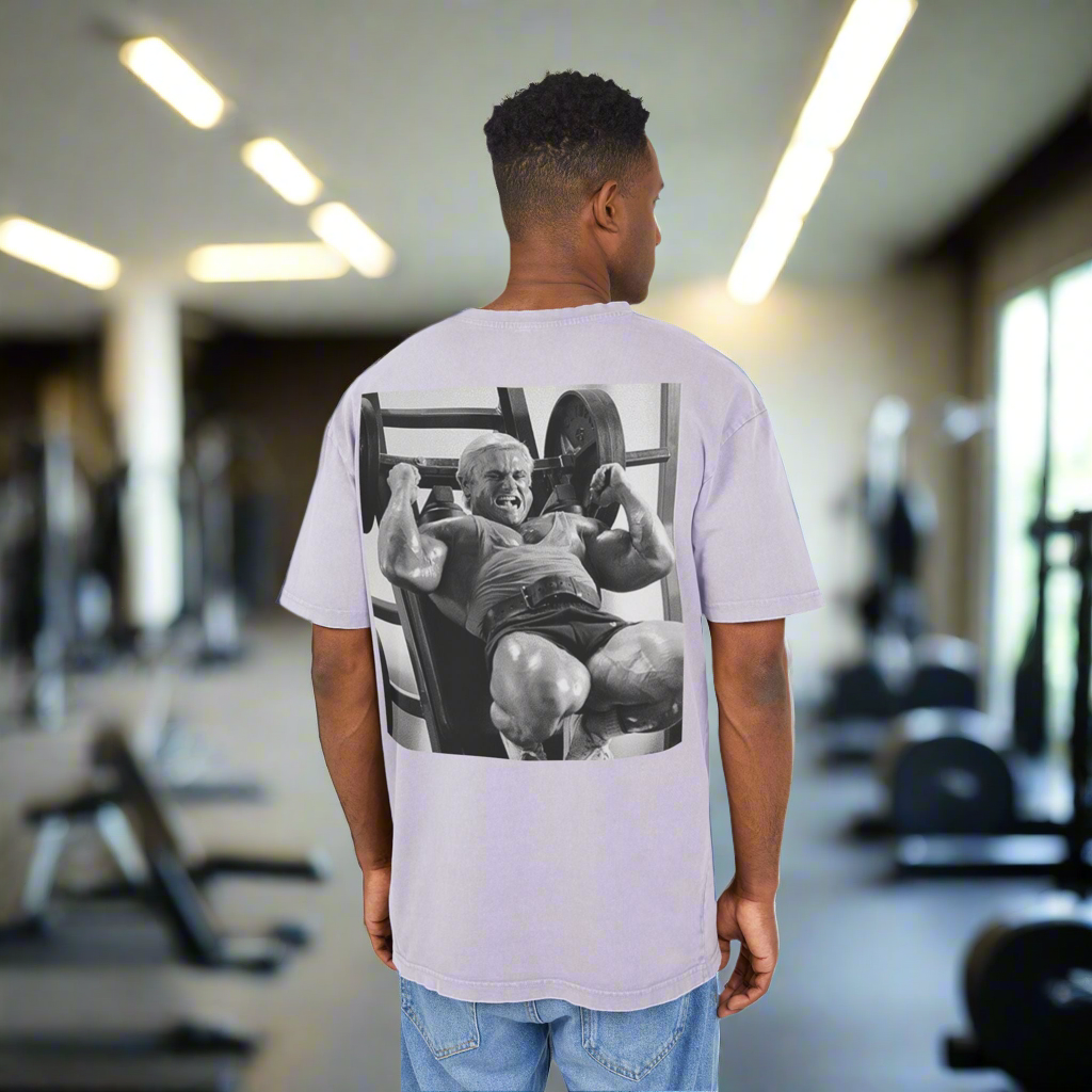 Men's Acid Washed Oversized Tee - "IF YOU AIN’T CRYIN’, YOU AIN’T TRYIN’"