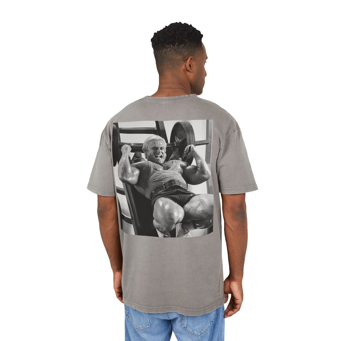 Men's Acid Washed Oversized Tee - "IF YOU AIN’T CRYIN’, YOU AIN’T TRYIN’"
