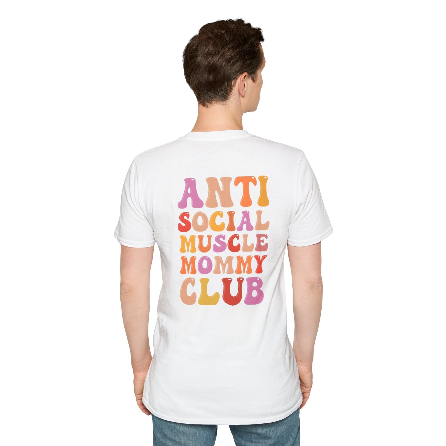 Anti Social Muscle Mommy Club Softstyle T-Shirt