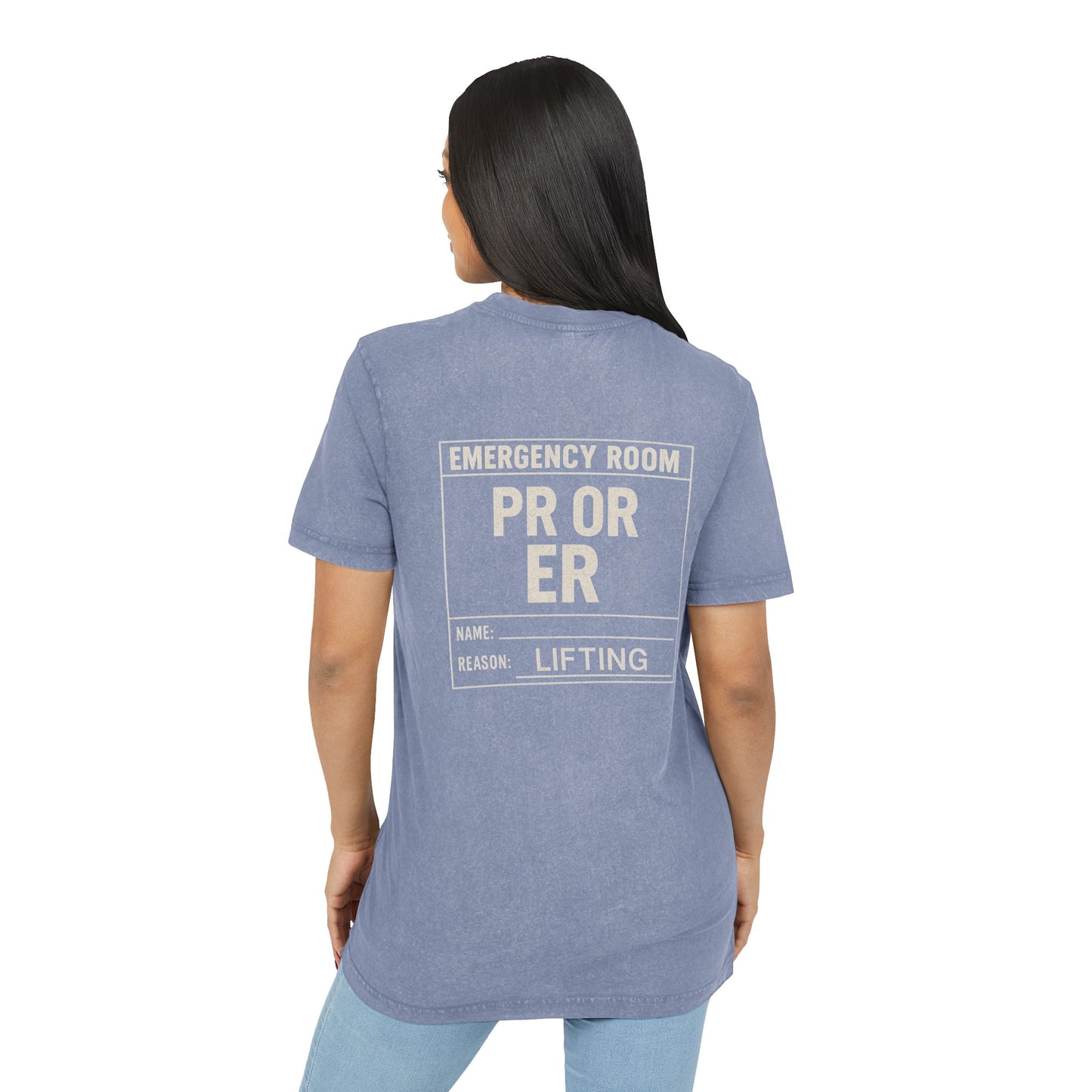 Acid Washed Graphic Tee for Fitness Lovers, Edgy Workout Shirt, Casual Everyday Fashion, Gift for Gym Enthusiasts, Motivational Tee