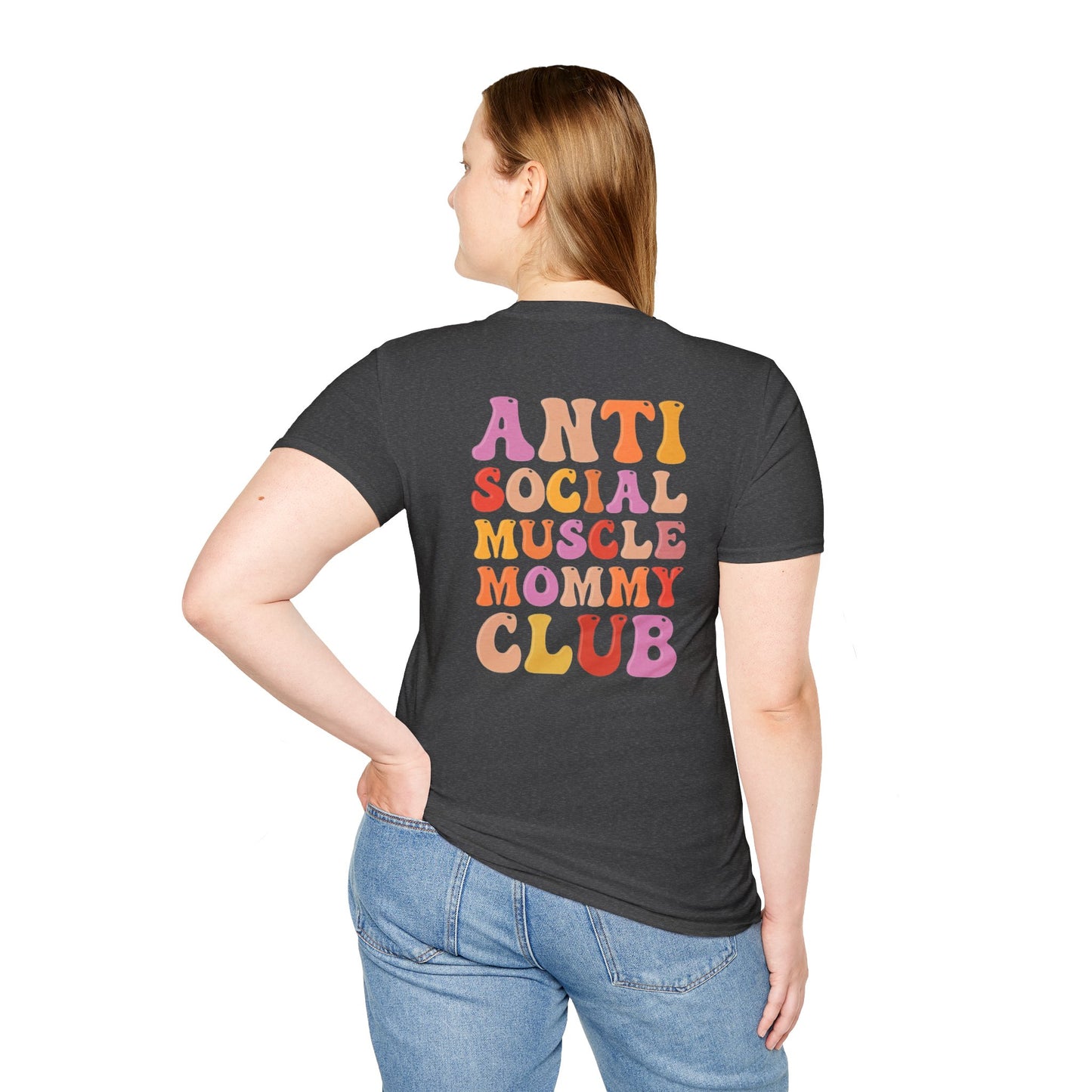 Anti Social Muscle Mommy Club Softstyle T-Shirt
