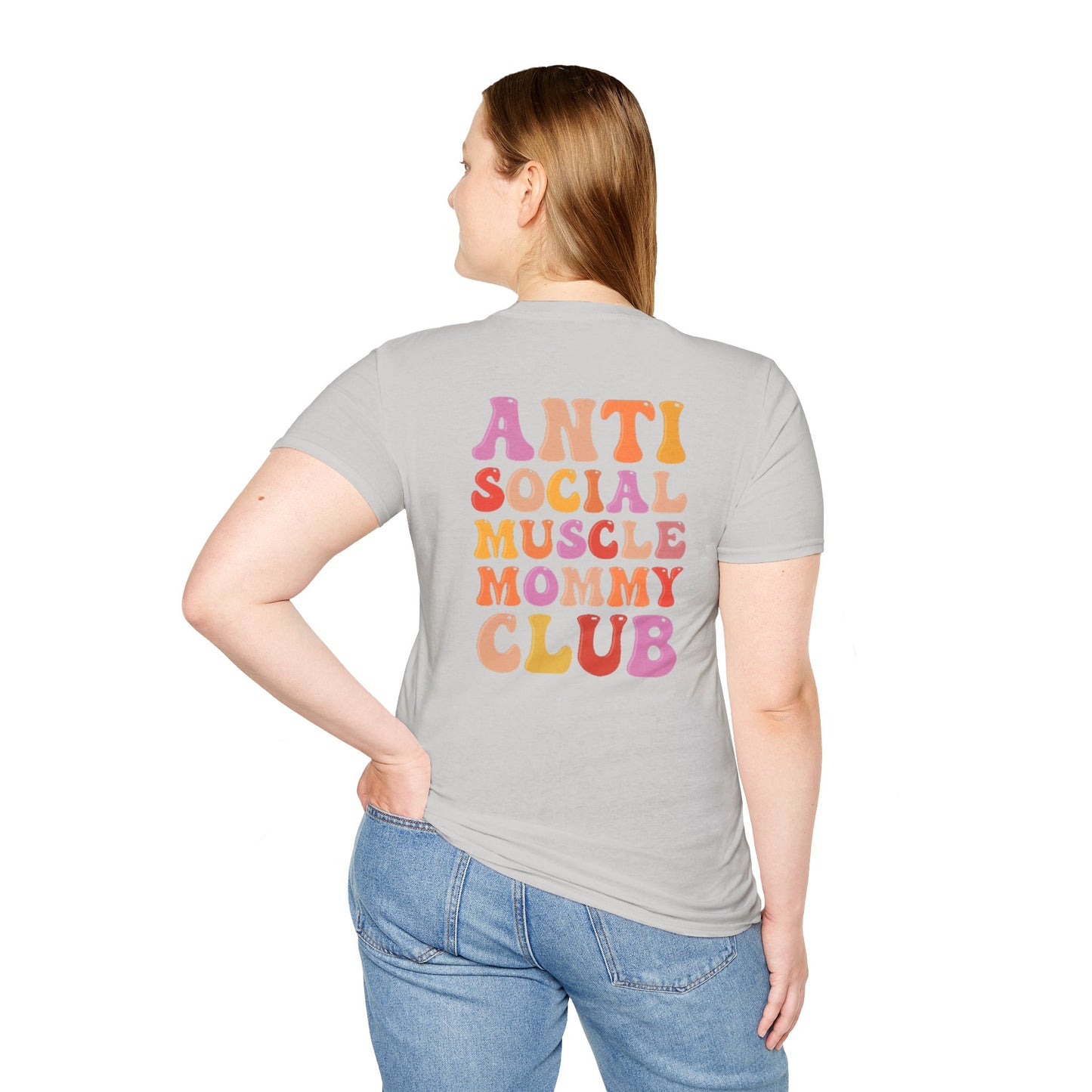 Anti Social Muscle Mommy Club Softstyle T-Shirt