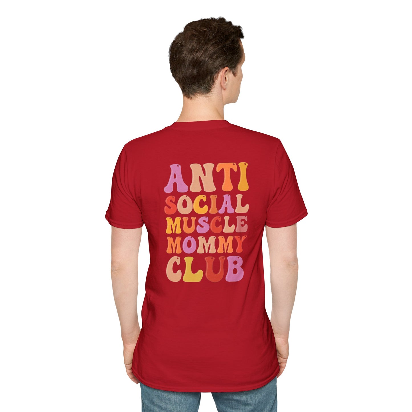 Anti Social Muscle Mommy Club Softstyle T-Shirt