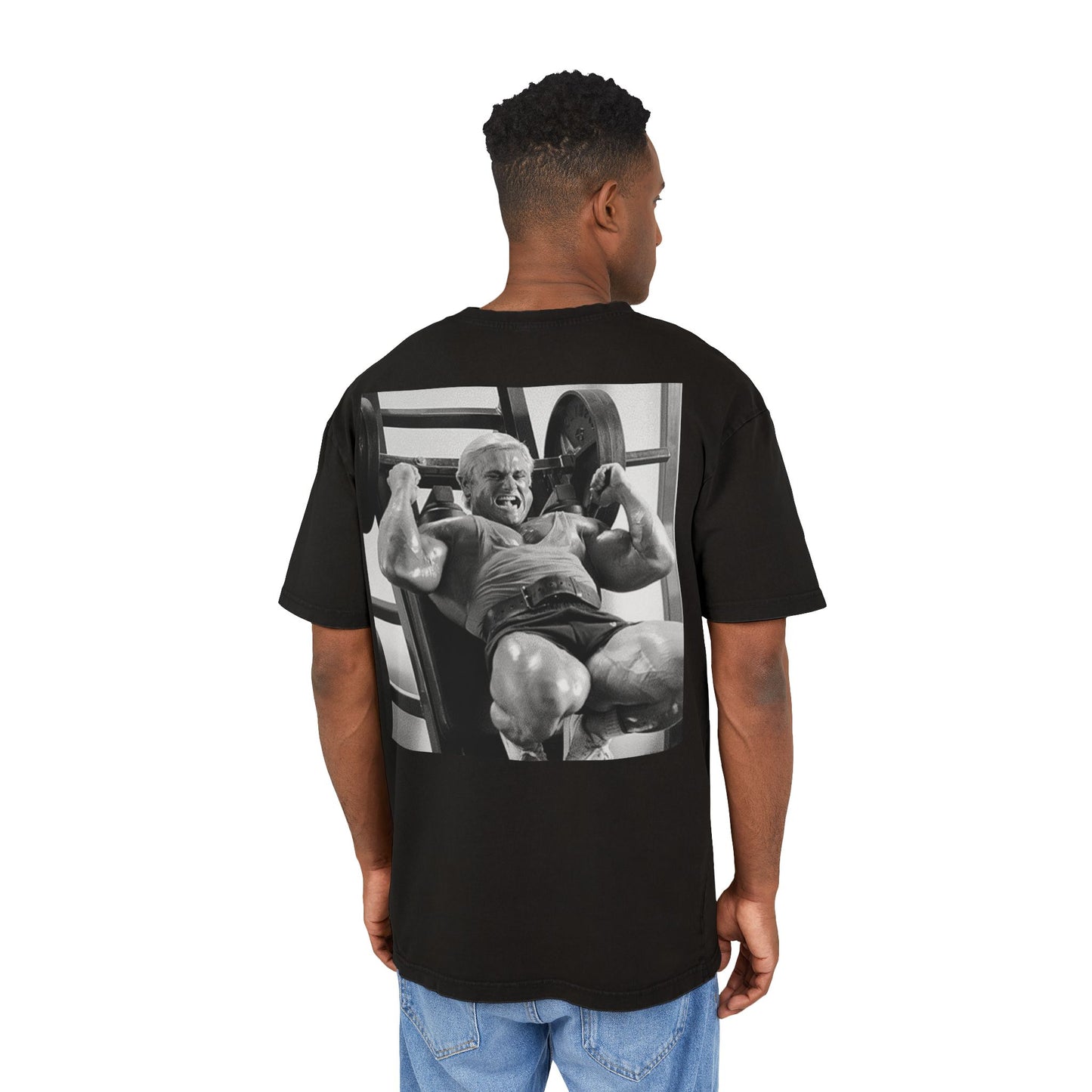 Men's Acid Washed Oversized Tee - "IF YOU AIN’T CRYIN’, YOU AIN’T TRYIN’"