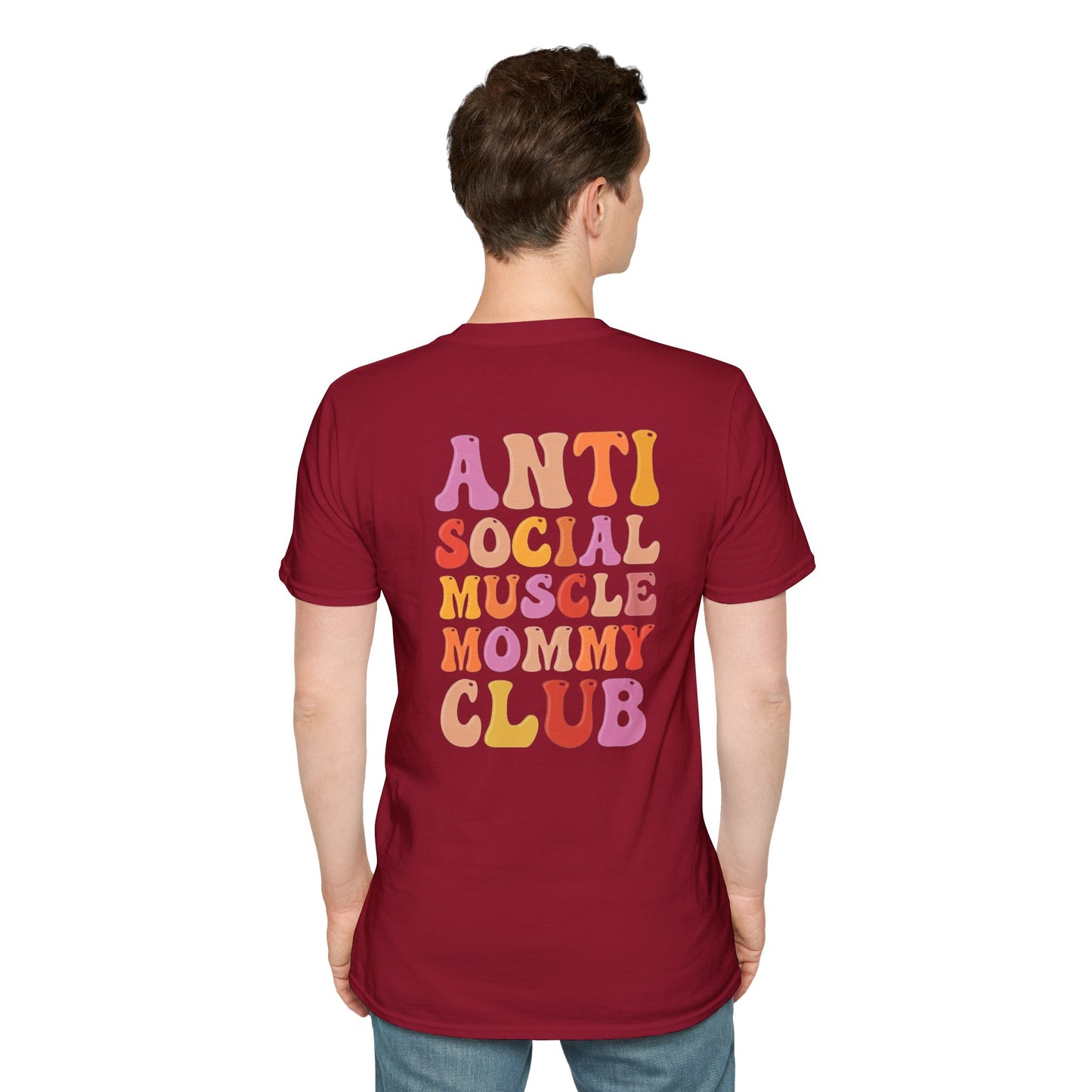 Anti Social Muscle Mommy Club Softstyle T-Shirt