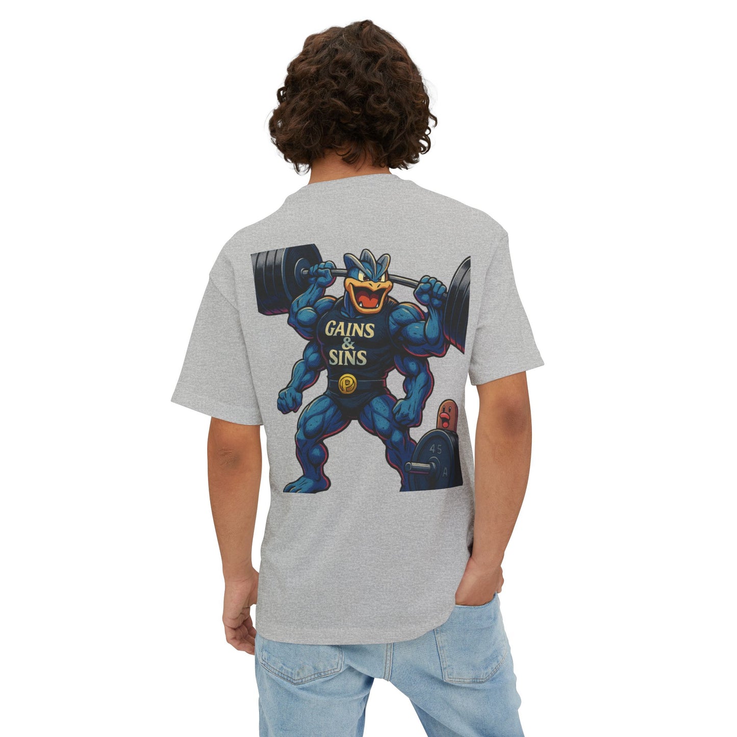 Oversized Tee “Machamp” inspired Design Unisex Shirt