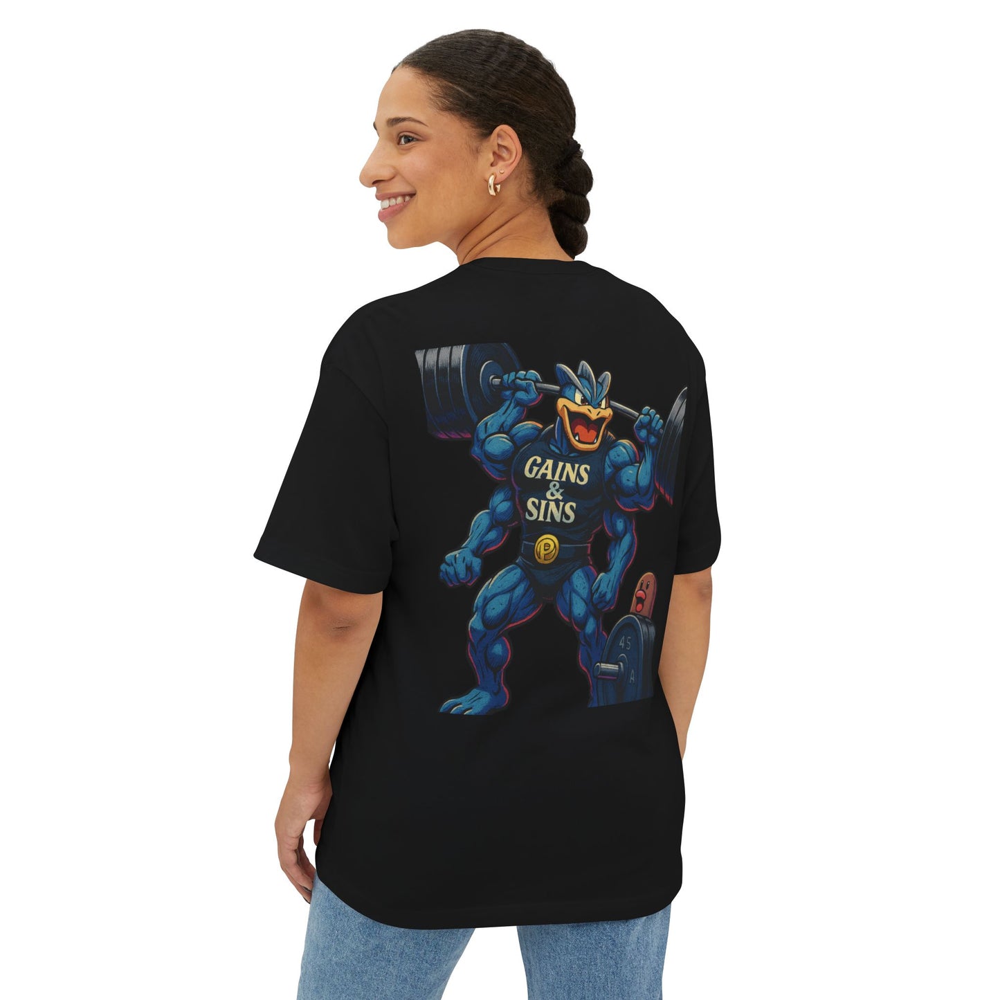 Oversized Tee “Machamp” inspired Design Unisex Shirt