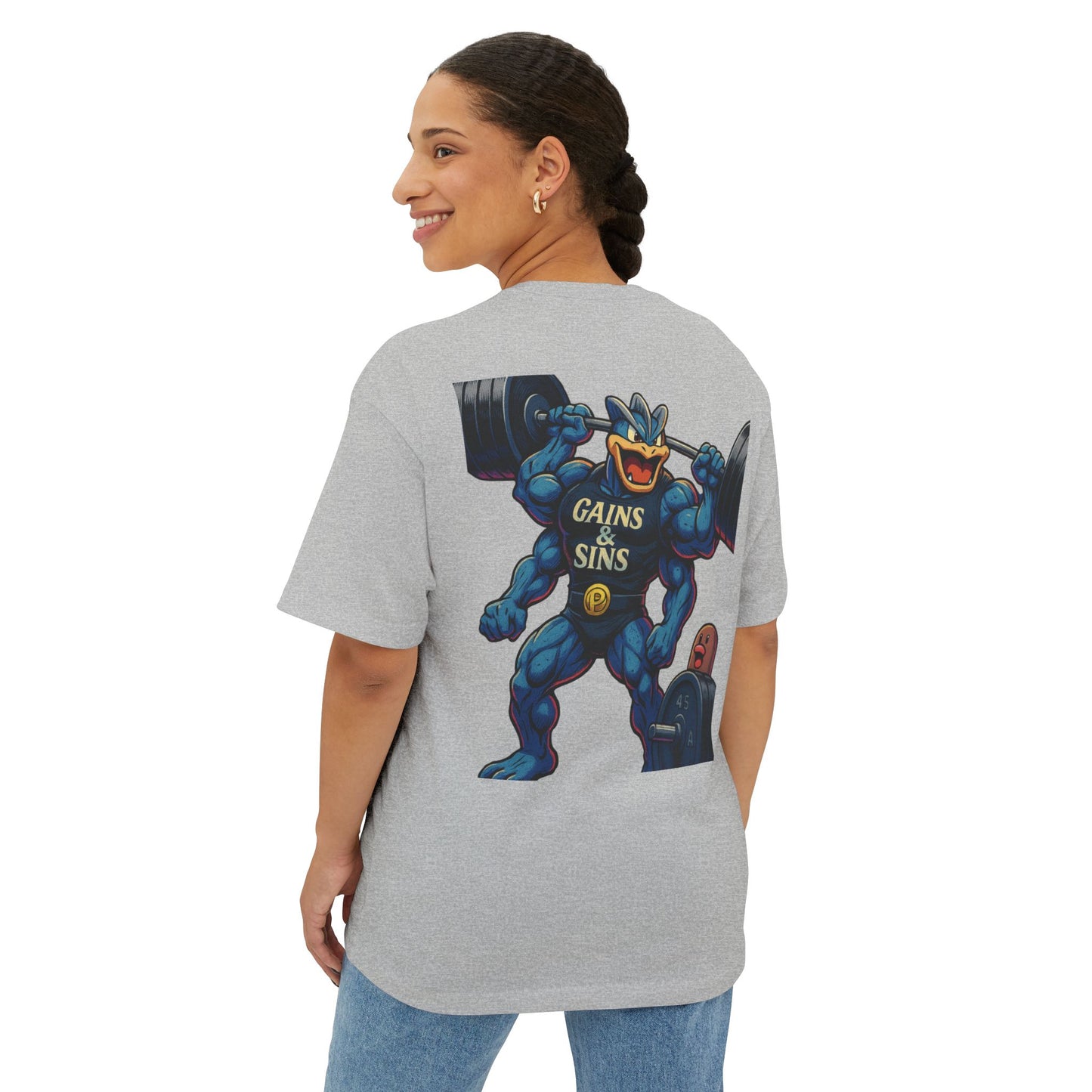 Oversized Tee “Machamp” inspired Design Unisex Shirt