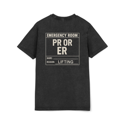 Acid Washed Graphic Tee for Fitness Lovers, Edgy Workout Shirt, Casual Everyday Fashion, Gift for Gym Enthusiasts, Motivational Tee