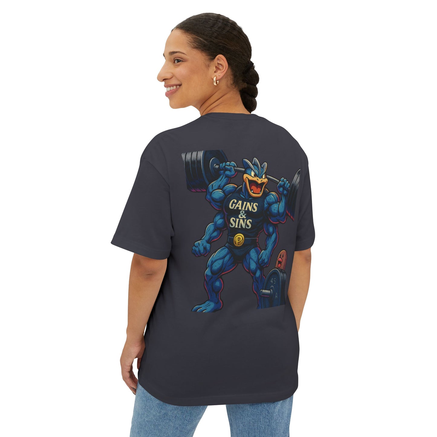 Oversized Tee “Machamp” inspired Design Unisex Shirt