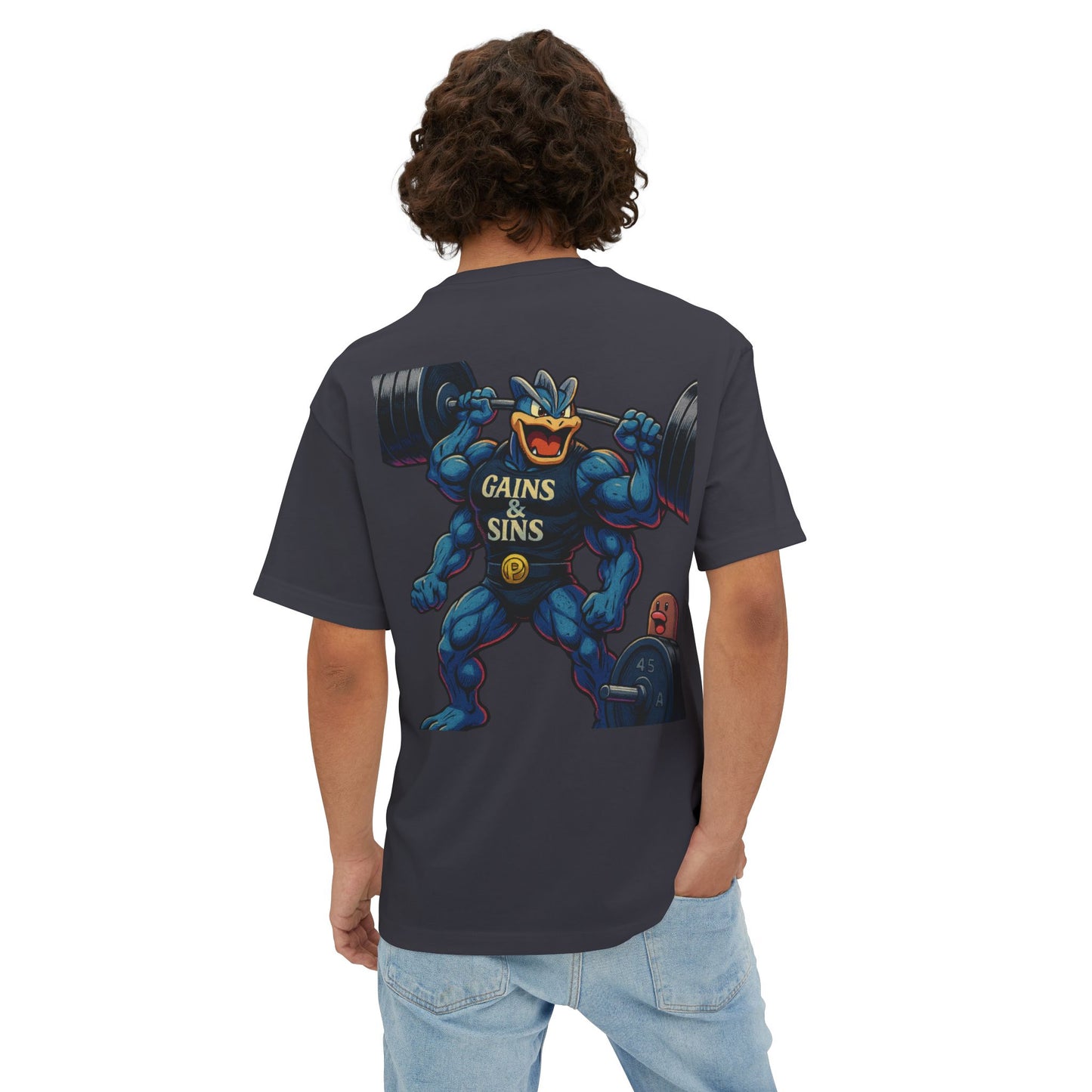 Oversized Tee “Machamp” inspired Design Unisex Shirt