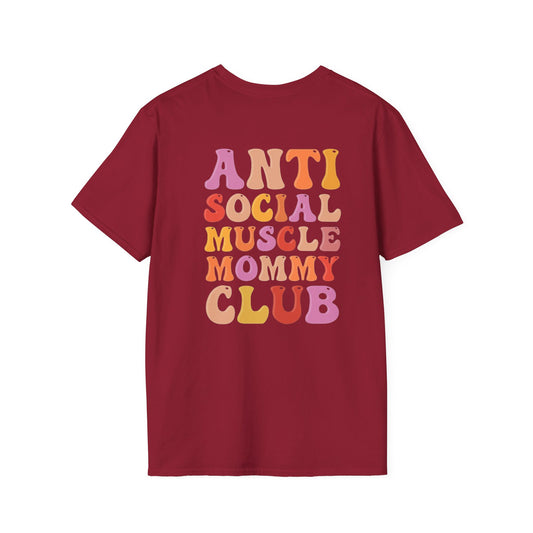 Anti Social Muscle Mommy Club Softstyle T-Shirt