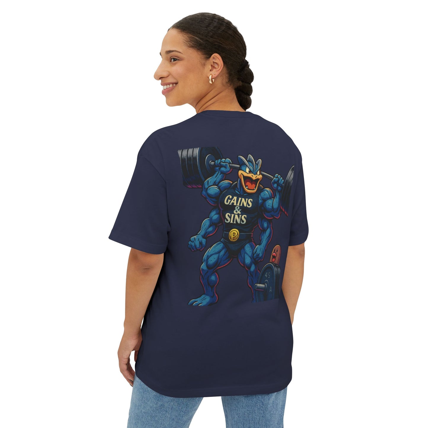 Oversized Tee “Machamp” inspired Design Unisex Shirt