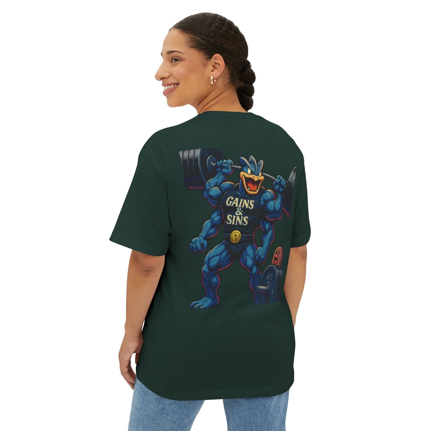 Oversized Tee “Machamp” inspired Design Unisex Shirt