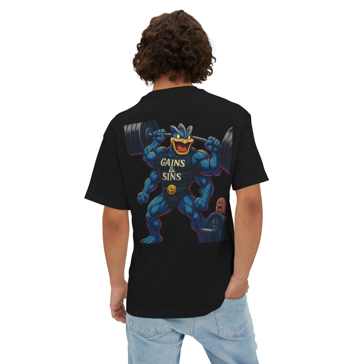Oversized Tee “Machamp” inspired Design Unisex Shirt